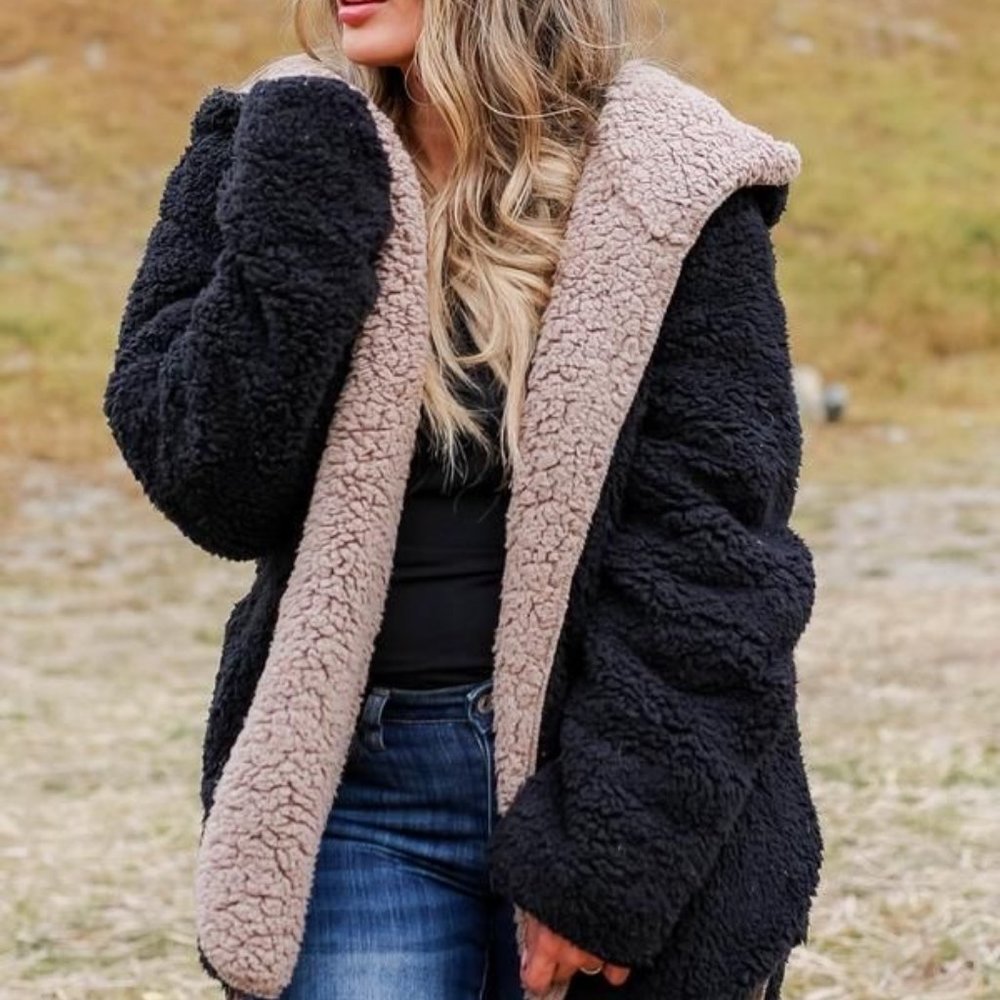 Women's Teddy Coat Hoodie Jacket Warm Comfortable Casual Daily Wear